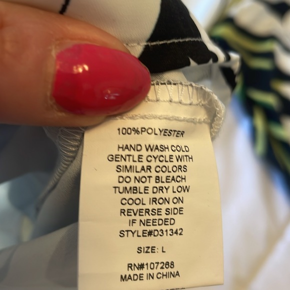 NWT Gracia Tunic  / Shirt Dress Large Black And White - Picture 12 of 12